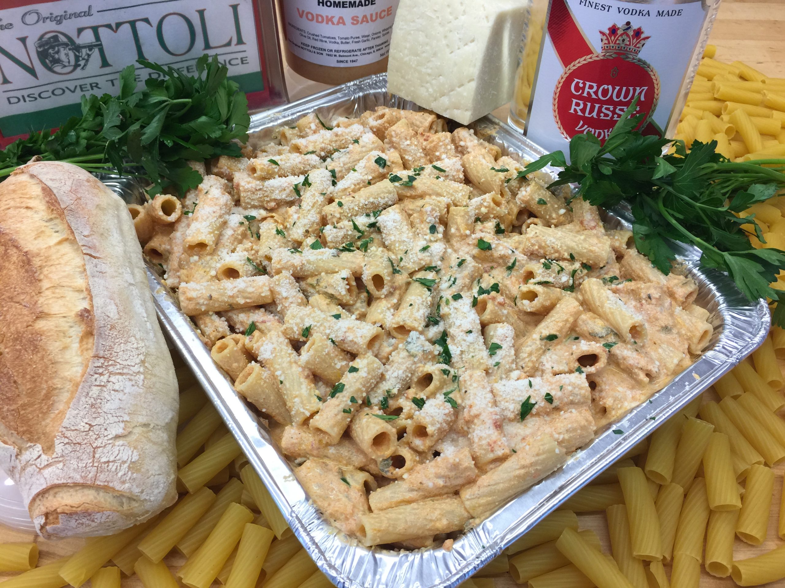 The Original Nottoli & Son, rigatoni with vodka sauce